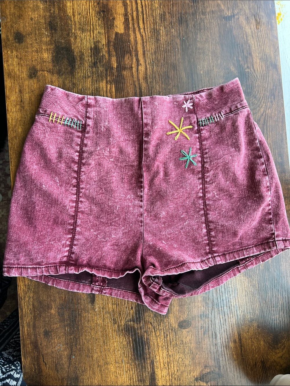silence + noise Embroidered Shorts